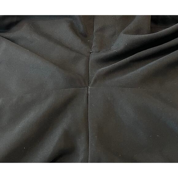 HAGGAR HIGH-RISE WALKING SHORTS, FRONT PLEATS, POCKETS, MENS-36-BLACK, FRONT ZIP - Picture 9 of 12